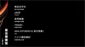 金曲36／美秀集團、Trash皆入列！ 最佳樂團...