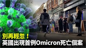 別再輕忽！英國出現全球首例Omicron死亡個案