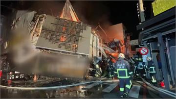 嘉義文化路夜市大火！ 8店家被燒毀