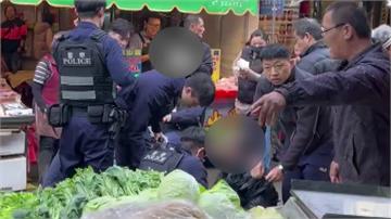 苗栗南苗市場男疑借手機不成攻擊釀3傷！ 警開槍制...