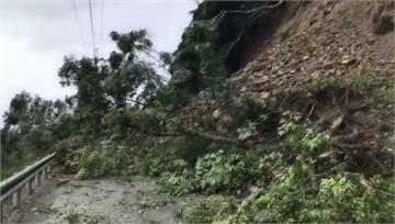 宜蘭宜55線邊坡崩坍、樹躺路中 採單向通行估下午...