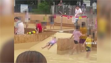 壽山動物園親水廣場危險斜坡 多人滑倒