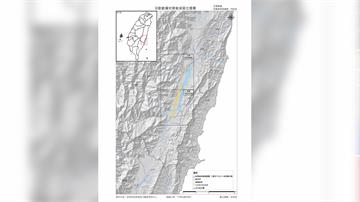  地礦中心公告　玉里斷層地質敏感區長14.6km