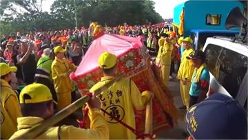 媽祖的溫柔！白沙屯進香足跡「畫出大愛心」　信眾直...