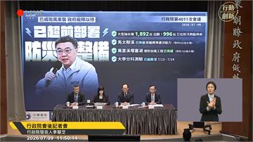 巴威撲台政院全面整備 卓榮泰：備大型抽水機189...