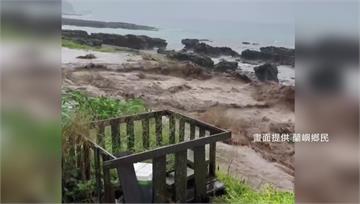 颱風丹娜絲雨彈炸！　蘭嶼多處土石流場面怵目驚心