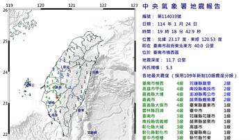 嘉義大埔6.4主震後再有91餘震！氣象署示警：一週內恐還有