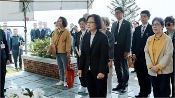 清明追思李登輝、史明 蔡英文：正因他們堅持才有今...