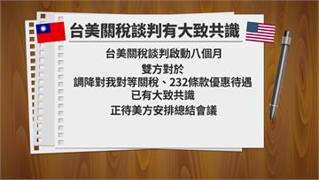 台美關稅談判新進度 經貿辦證實「已有大致共識」待...