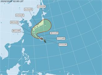 昌鴻估今增強為中颱 18縣市沿海注意強風