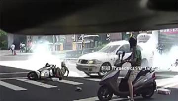 男子吸食「喪屍菸彈」恍惚倒車暴衝 雙載姊妹遭輾釀...
