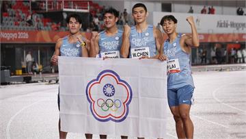 亞運／田徑男子4x100公尺決賽 台灣以38秒3...