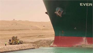 長榮貨輪仍卡蘇伊士運河 初步排除機械故障