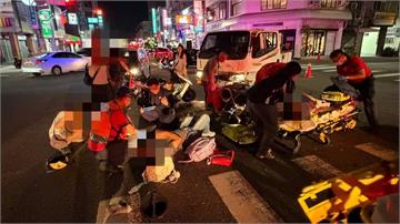 載孩子「4貼」上路！騎士與小貨車碰撞4人送醫 5歲男童有耳漏情形