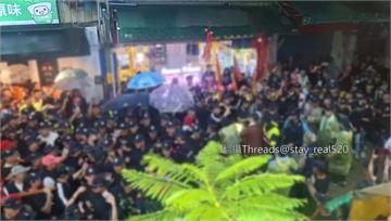 大甲媽回鑾彰化爆衝突！黑衣人叫囂遭優勢警力壓制