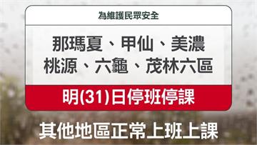 山區仍降暴雨！ 高雄「6區」+屏東「8鄉」明日7...