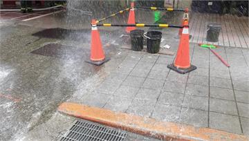 北市林森北路挖破管線釀「瓦斯外洩」 消防隊緊急射...