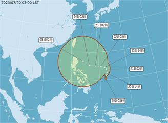 「杜蘇芮」颱風最快今晚生成　強度預估達中颱