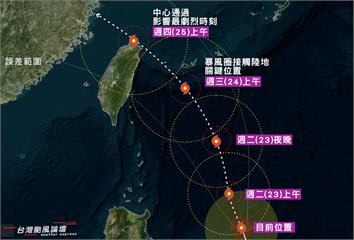 凱米颱風「增強長胖」原因曝！ 暴風圈週三白天提前...