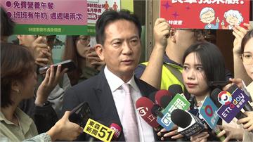 赴黨中央登記台南市長初選 林俊憲喊話當「桶箍」團...