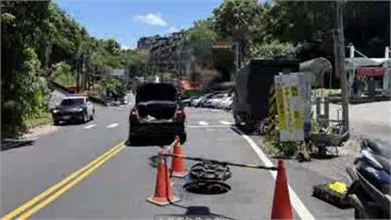 下水道施工　工人「留半身在外」遭轎車輾亡