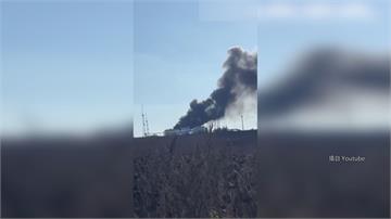 烏克蘭飛彈擊中俄羅斯貝爾哥羅德油庫 惡火濃煙衝天
