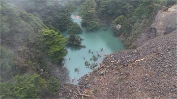 南投合歡溪上游崩塌形成「堰塞湖」 林保署籲勿入溪...