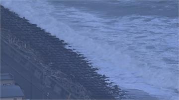 日本三陸近海7.5強震 岩手久慈港出現80公分海嘯