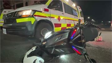 台東救護車鳴笛急送病患 遭機車撞上釀1傷