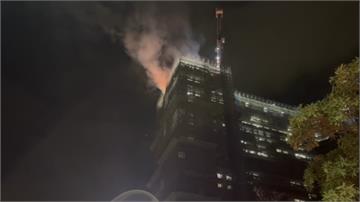 台南晚間驚傳火警！ 安南區新建大樓26F竄火舌