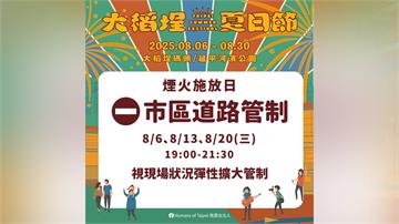 大稻埕煙火登場！ 交管懶人包一次看