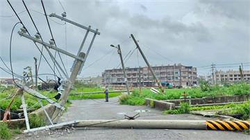近7000戶仍停電！台電「重建20根電桿僅5戶復...