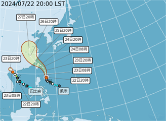 凱米颱風來勢洶洶　氣象署23:30發布海警