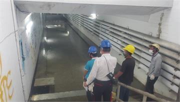 梅雨鋒面來襲！台南地下道淹水 工務局緊急搶修