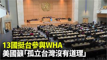 WHO證實13國挺台參與WHA 美國籲「孤立台灣...