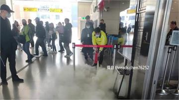 旅客行動電源自燃 台鐵台中站剪票口煙霧瀰漫