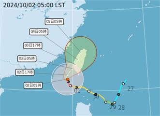 山陀兒轉中颱「今2地紫爆豪雨」　路徑西修登陸點曝