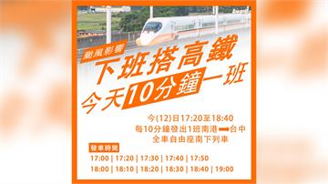 旅運量增！高鐵傍晚緊急加開4班次 南港站每10分...