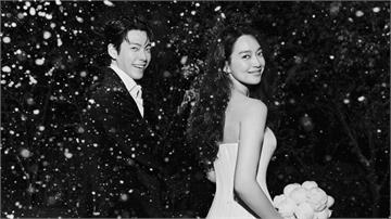 婚禮今晚登場！金宇彬、申敏兒浪漫婚紗照曝光 雪地...