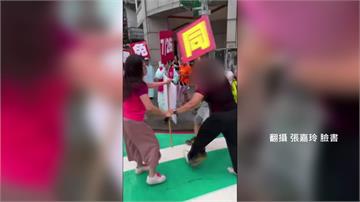 失控路人「狠搶麥克風」 中和罷團宣講爆衝突