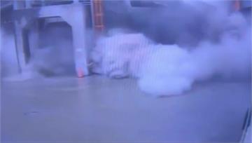 桃園水泥預拌廠桶槽崩塌！塵土宛如「沙暴來襲」  ...