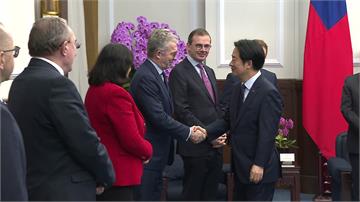 接見歐洲議會議員 賴清德談中國軍演：印證和平靠實...