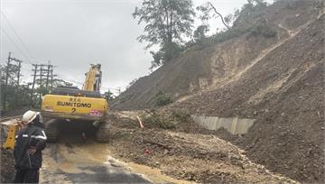 台20線白雲寺路段坍方 雙向無法通行搶修中