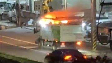 電池亂丟恐釀災！ 雲林斗六回收車驚險火警曝光