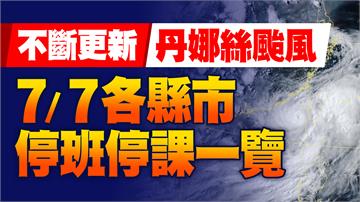 不斷更新／新竹以南、澎湖明日停班課！7日22縣市停班課資訊一次看