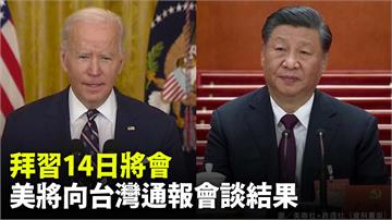 拜習首會談將關切中國威脅台灣 白宮：美國將向台灣...