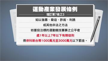 敢做「球版」試看看！ 立院修法簽賭罰最重判10年