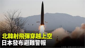 北韓9月底來5度試射飛彈！ 日本發警報籲民眾避難