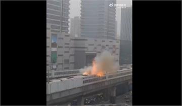 上海地鐵傳巨大爆炸聲！ 「火光、濃煙直竄」民眾目...