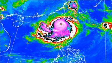 山陀兒颱風眼明顯宛如「巨大甜甜圈」 恐成首個登陸...